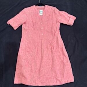 NWT J. McLaughlin Linen Riviera Shirtdress in BERRY color, Medium, $198